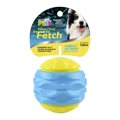 PELOTA CURVY C/SONIDO FETCH FANCY PETS