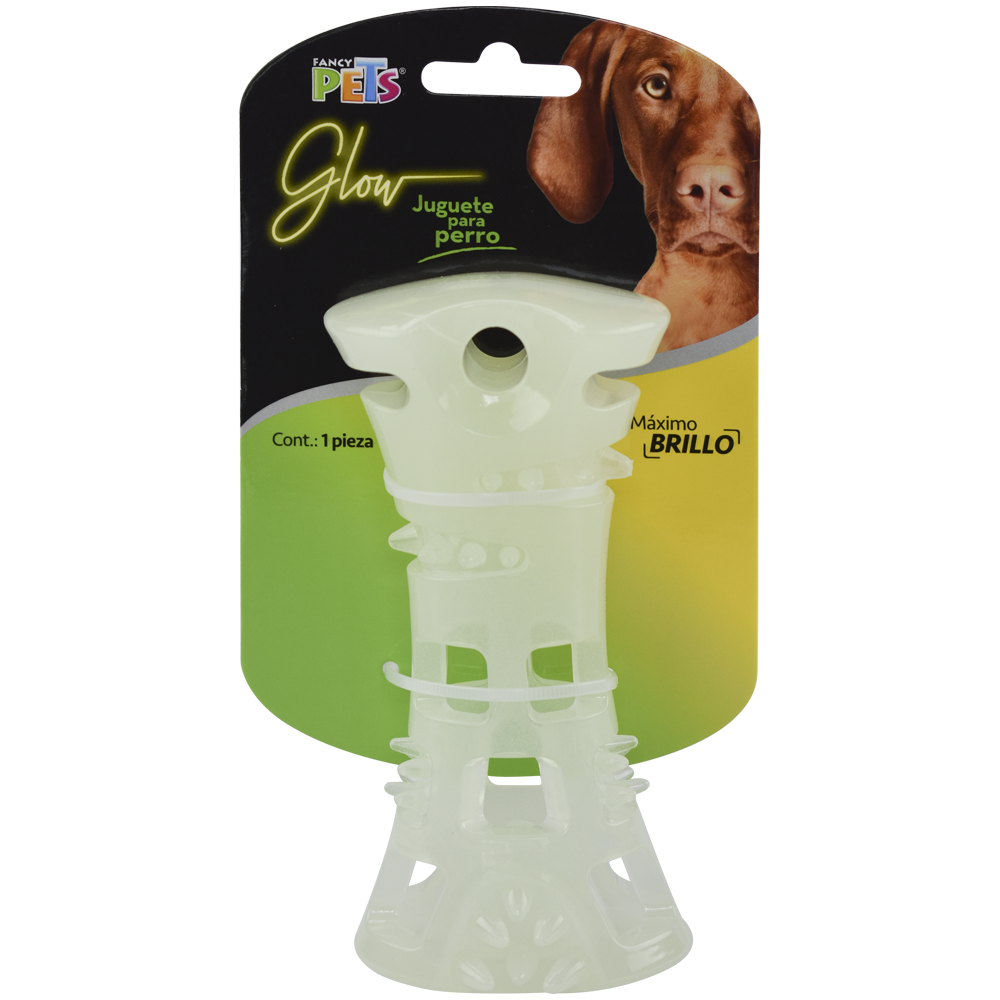 JUGUETE HUESO GLOW FANCY PETS