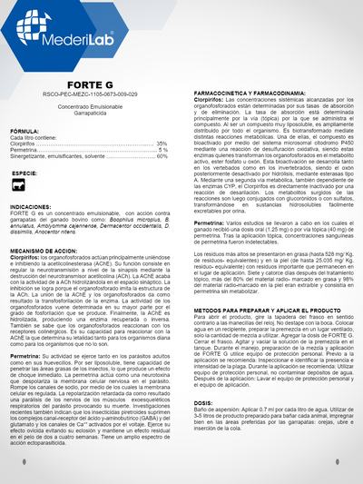 FORTE G CONCENTRADO EMULSIONABLE MEDERILAB