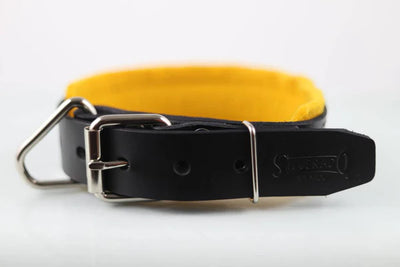 COLLAR DE PIEL AGITACIÓN CON FIELTRO - silverado