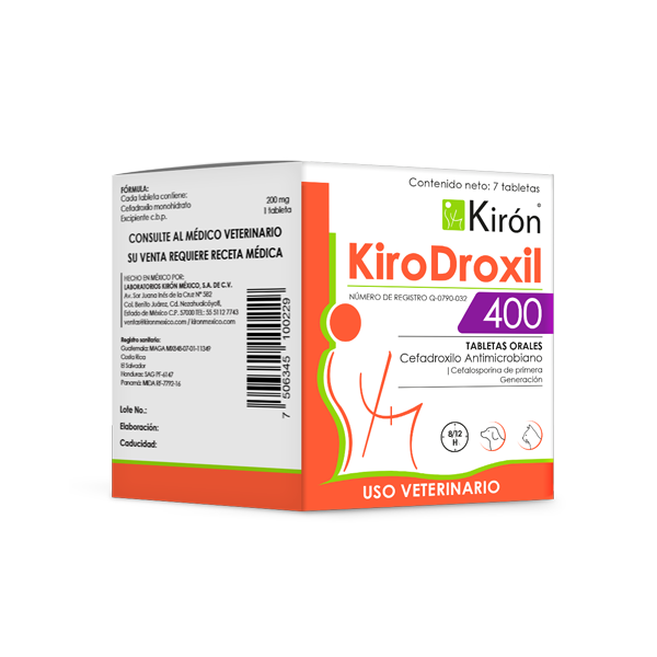 KIRODROXIL 400MG 7 TABLETAS - KIRON