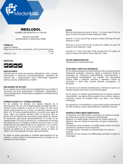 MEGLUDOL INYECTABLE MEDERILAB