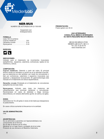 NER-MUS SOLUCIÓN ORAL MEDERILAB