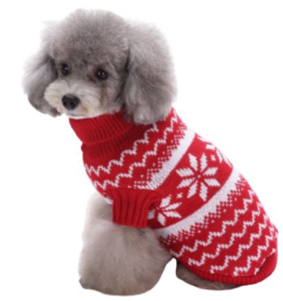 NV15 Suéter de Navidad Rojo, Paw Pets