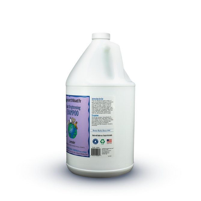 SHAMPOO PARA PELO BLANCO - 1 GALON ¡DILUIBLE 33 A 1! - EARTHBATH