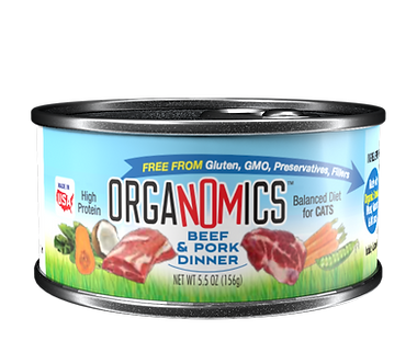 LATA ORGANOMICS DE RES Y PUERCO PARA GATOS DE 5.5 OZ