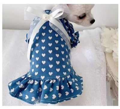 SV36 Vestido Corazón azul, Paw Pets