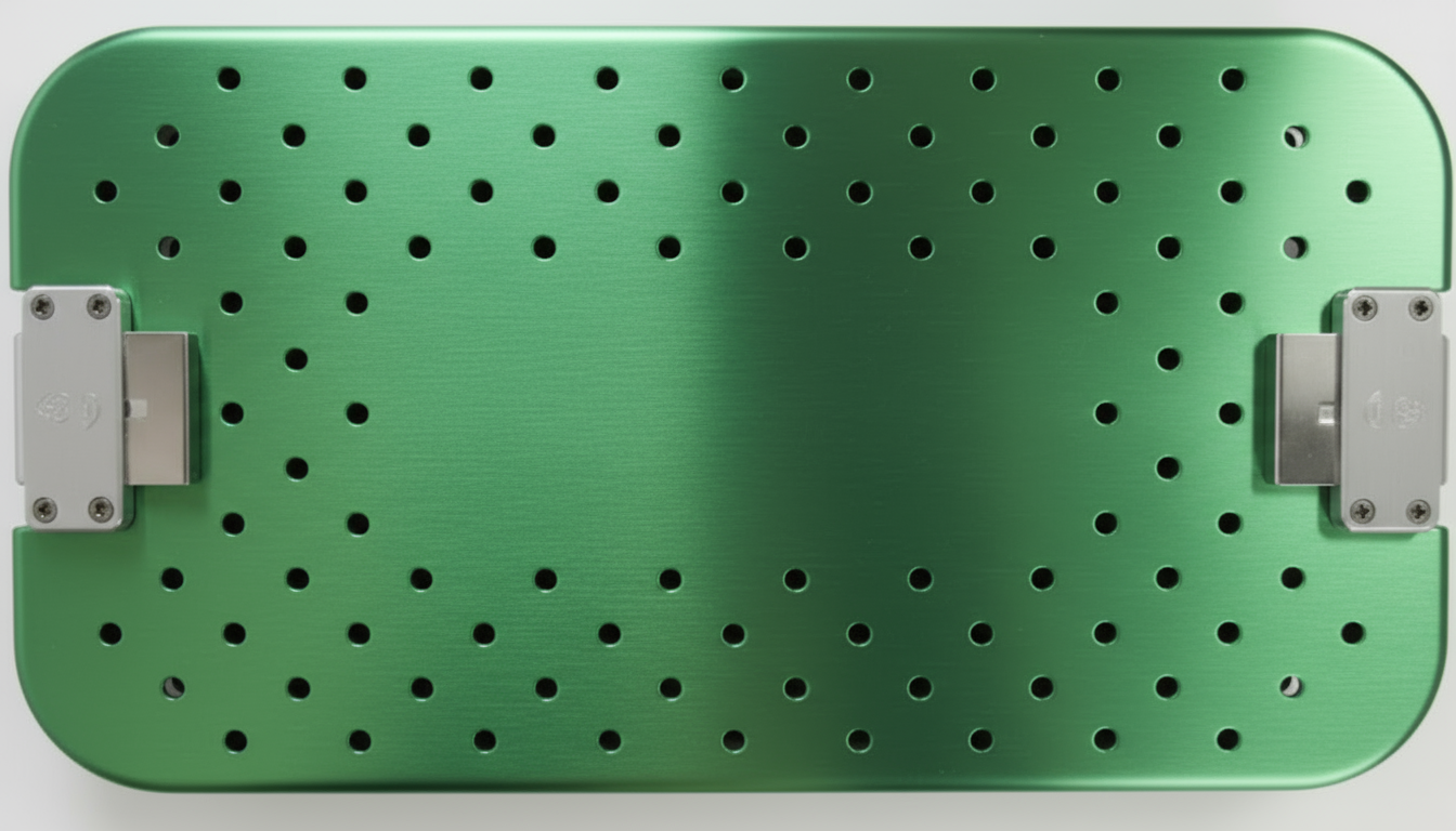 Caja de esterilización para instrumental o pernos