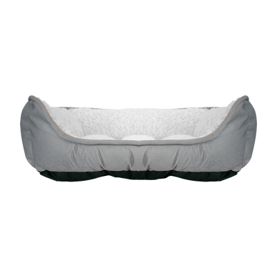 CAMA DE PELUCHE GRIS C/BLANCO LORD FANCY PETS