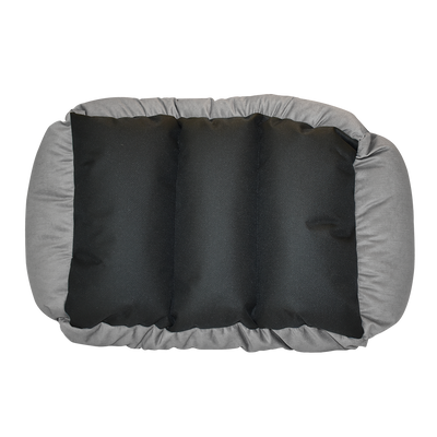 CAMA DE PELUCHE GRIS C/BLANCO LORD FANCY PETS