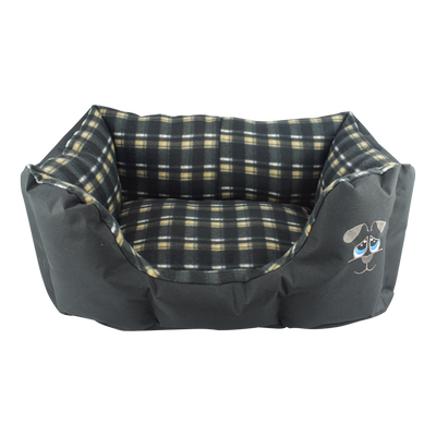 CAMA SAAB NEGRO (BORDADA) FANCYPETS