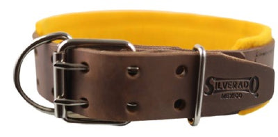 COLLAR DE PIEL AGITACIÓN CON FIELTRO - silverado
