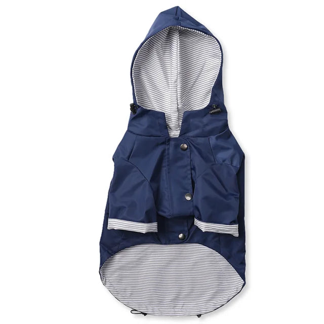Paw Pest- Impermeable azul