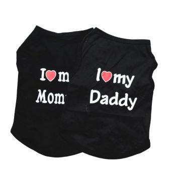 SV12 Playera Mom/Dad NEGRO, Paw Pets