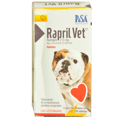RAPRIL VET 2.5 MG 30 TAB PISA