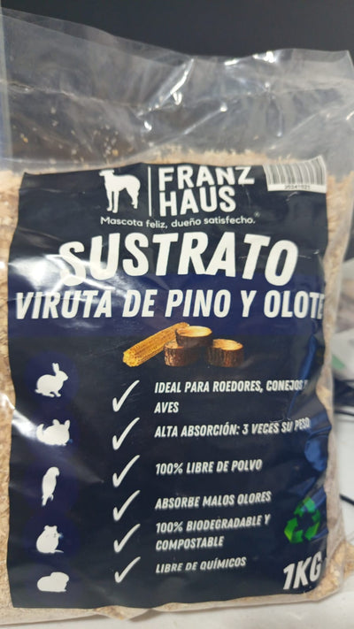 sustrato pino y olote