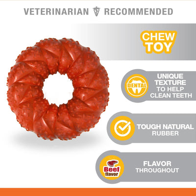 Nylabone Juguete Anillo Trenzado 3.75", Carne