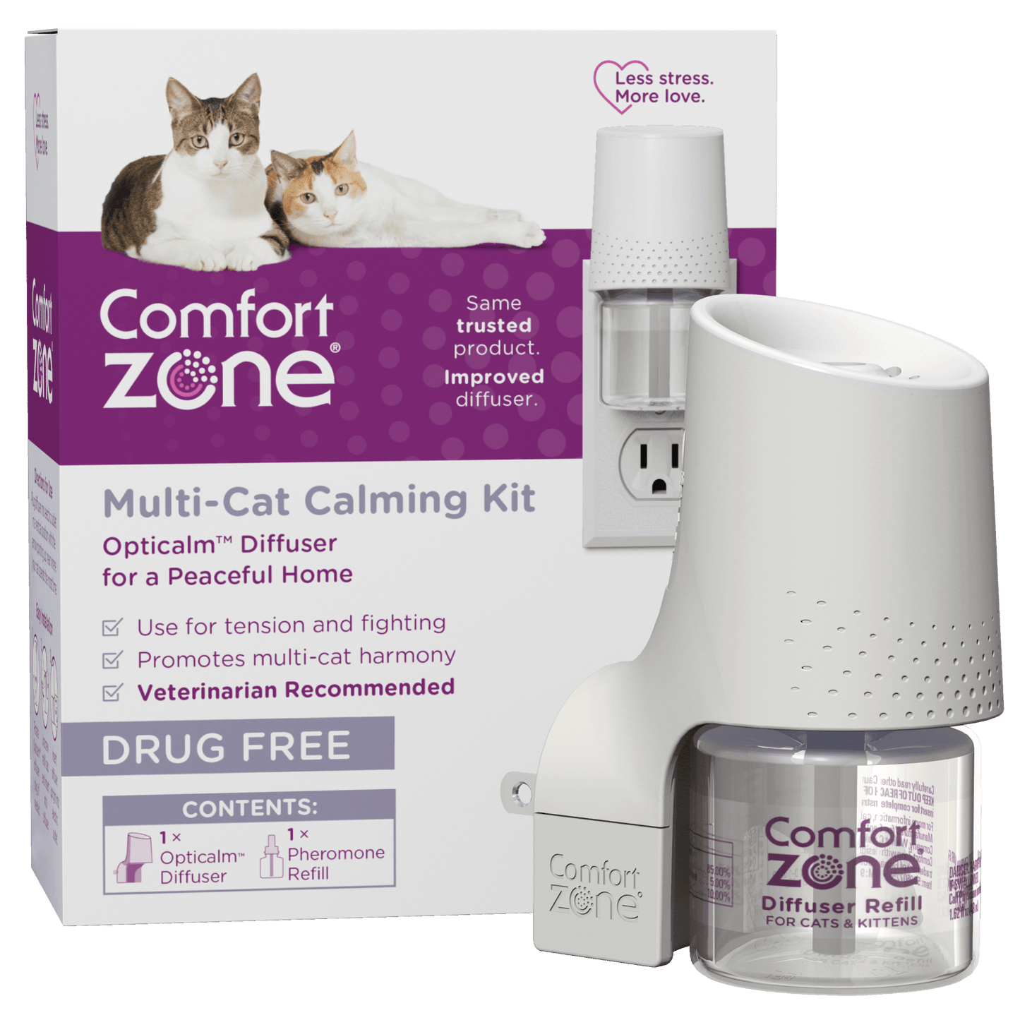 Comfort Zone Kit Difusor Multi-Gatos 1-pk