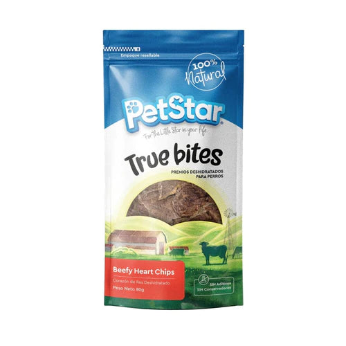 BEEFY HEART CHIPS 80 GRS - PETSTAR