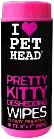 Pet Head Toallitas Hipoalergénicas Pretty Kitty olor piña- coco 50 pzs