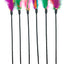 Juguetes de plumas de gato, varita interactiva para gatos