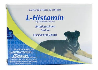 L-HISTAMIN 60 MG 20 TABLETA - DECHRA BROVEL