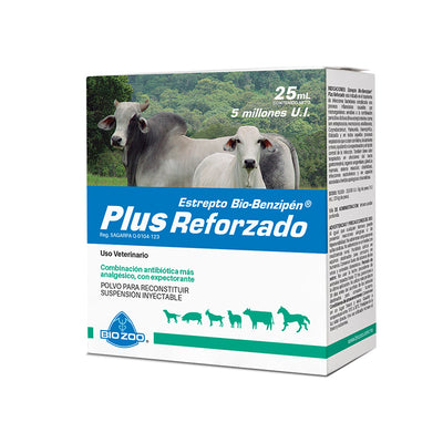 ESTREPTO BIO- BENZIPEN PLUS REFORZADO 5 MILLONES U.I. (25ML) - BIOZOO