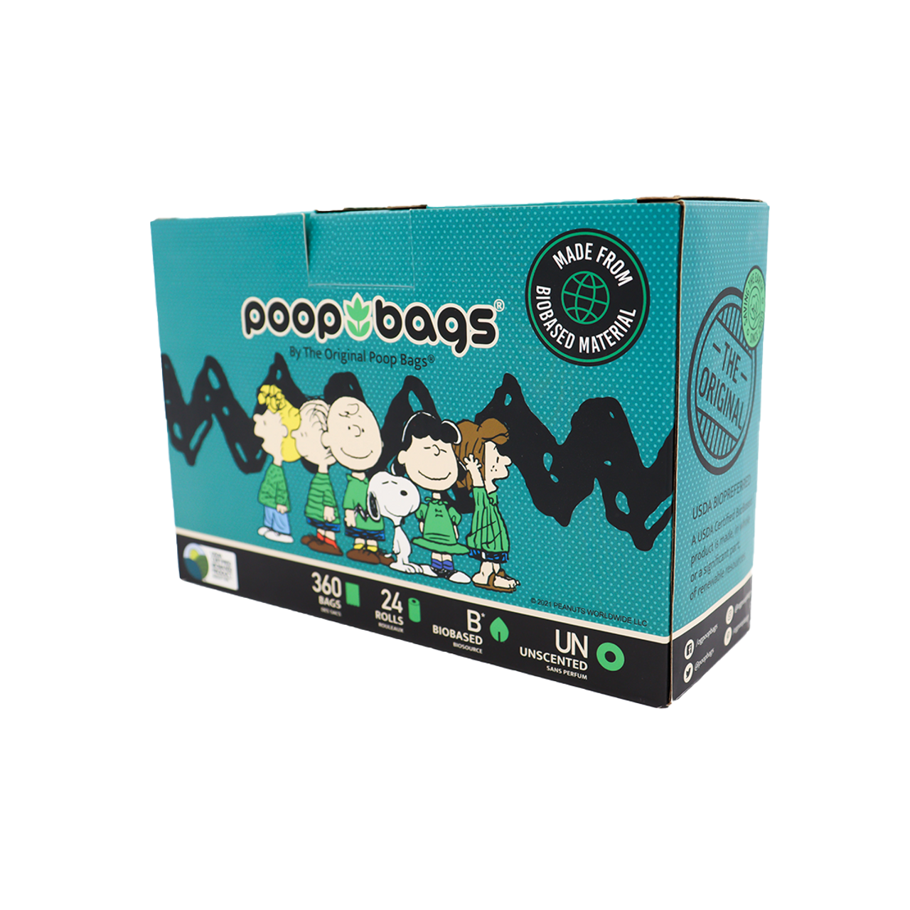 Poop Bags Bolsas Biodegradables Snoopy 360pzas