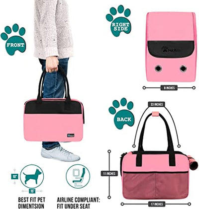 Transportin para perro chico (chihuahua) varios colores