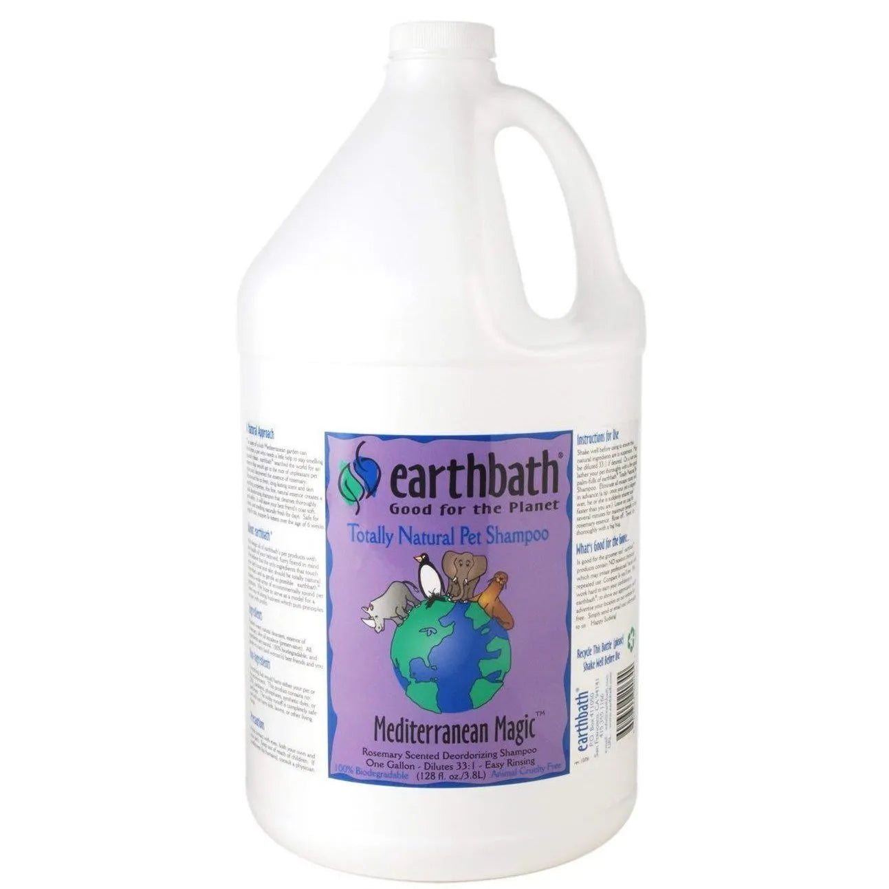 SHAMPOO PARA OLORES FUERTES - 1 GALON ¡DILUIBLE 33 A 1! - EARTHBATH