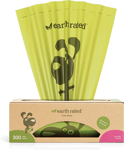 CAJA CON ROLLO DE 300 BOLSAS CON OLOR A LAVANDA - EARTH RATED