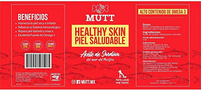 MUTT   Aceite de sardina para Perro 100% Natural -