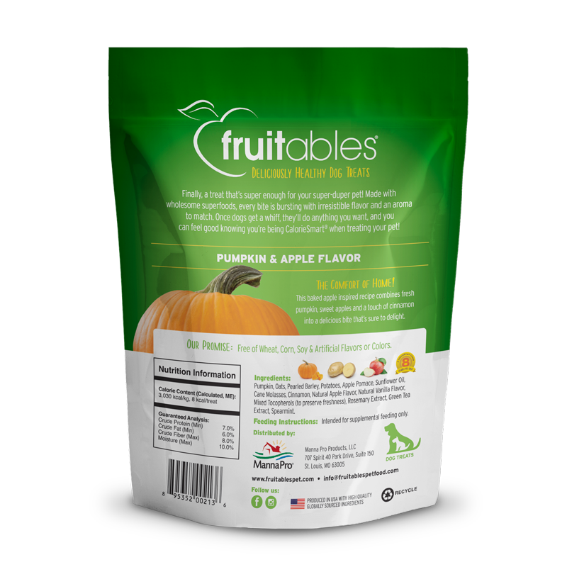 Premios naturales Fruitables Calabaza y Manzana