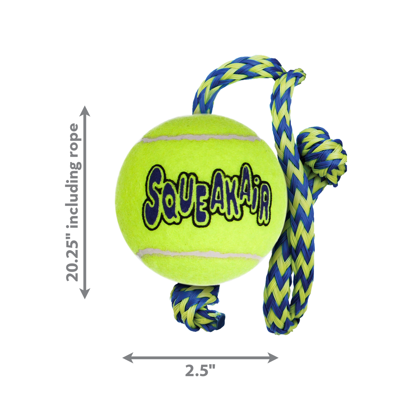 KONG Squeakair Ball W/Rope