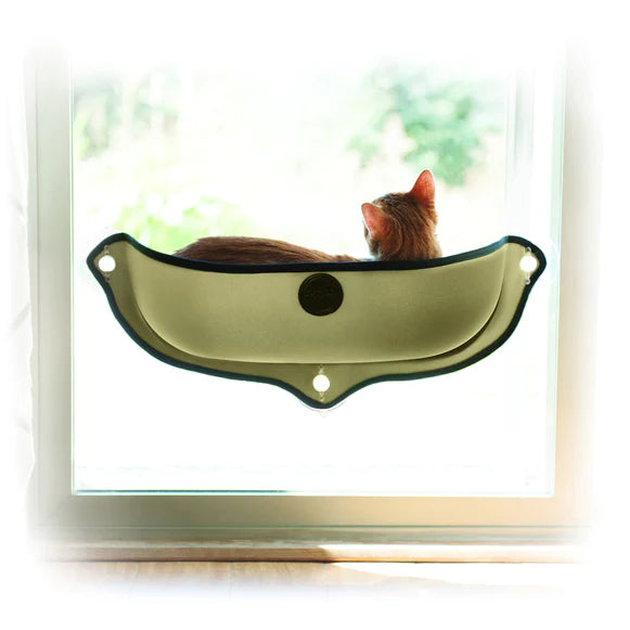 K&H Cama de ventana color verde para gato