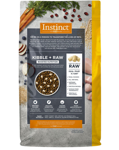 Instinct Raw Boost Alimento Natural para Perro Receta Pollo y Arroz