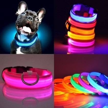 Collar LED (Liso) pila incluida Varios Colores