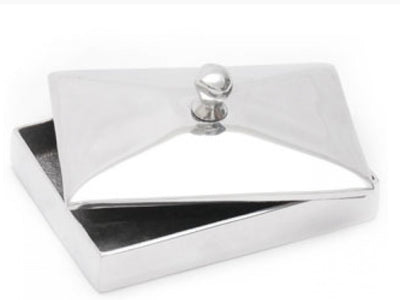 Urna de pewter Caja con Manija Elegante