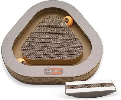 K&H Juguete Rascador de cartón Kitty Tippy Triangle