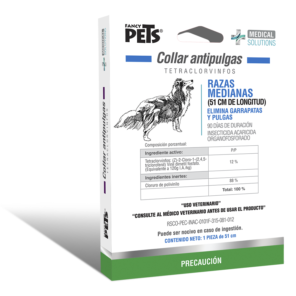 COLLAR ANTIPULGAS PARA PERRO MEDICAL SOLUTIONS