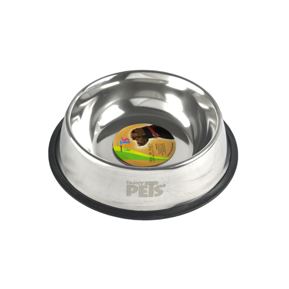 PLATO DE ACERO PARA PERROS