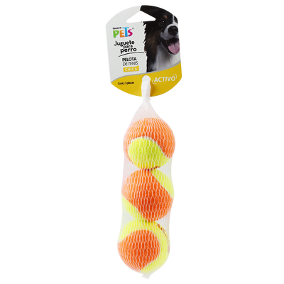 Fancy Pets Pelota de Tenis con Squeaker Bicolor CH