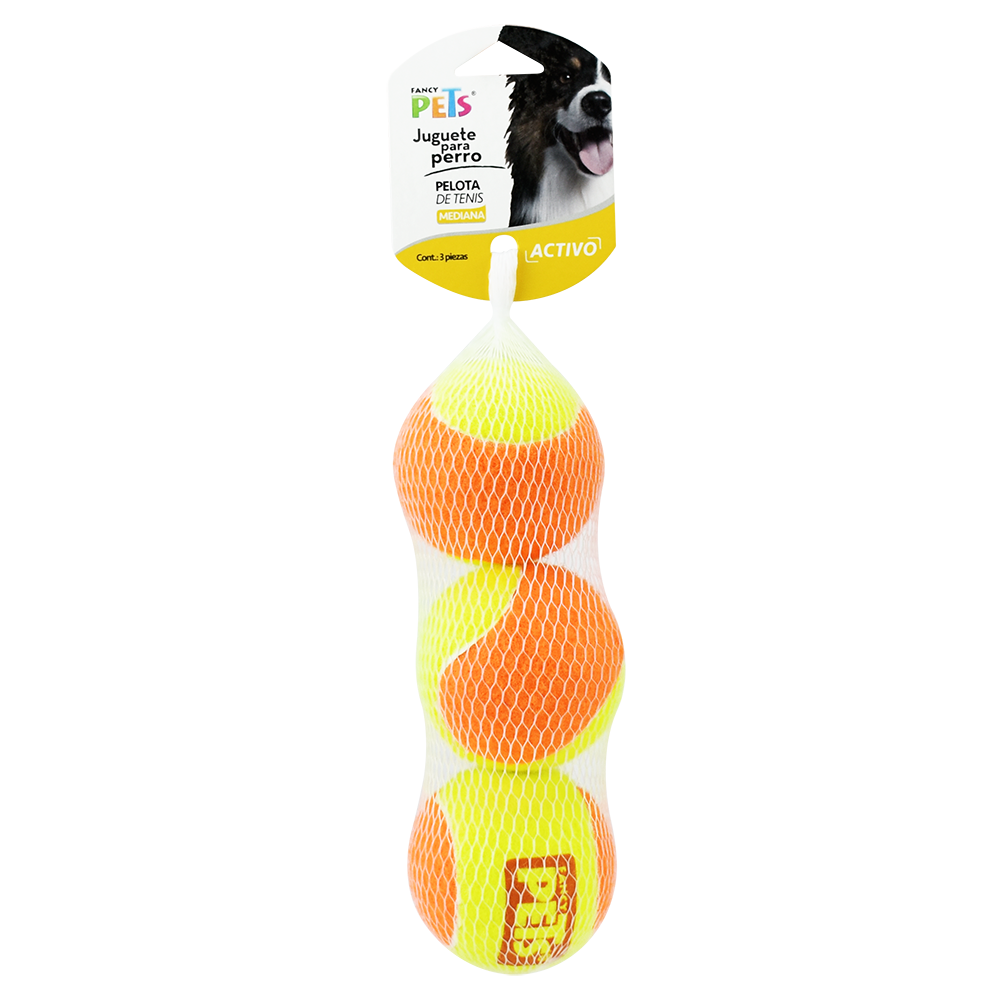 JUGUETE PELOTA TENIS BICOLOR