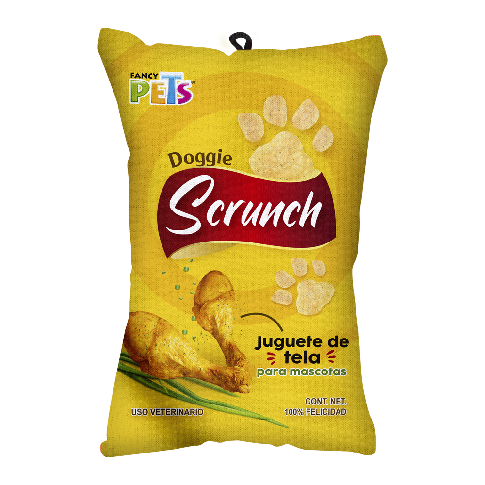JUGUETE DE TELA DOGGIE SCRUNCH FANCY PETS