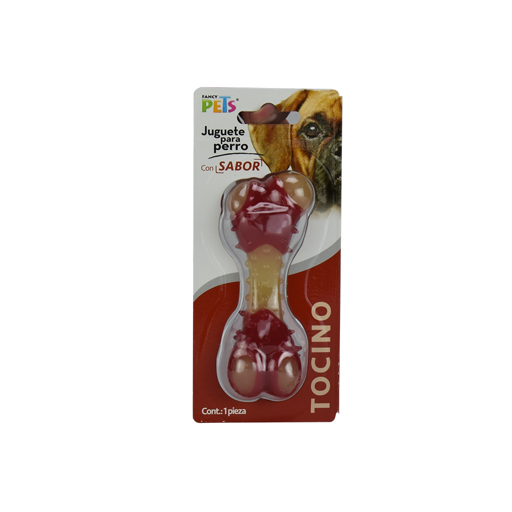 JUGUETE HUESO SABOR TOCINO FANCY PETS