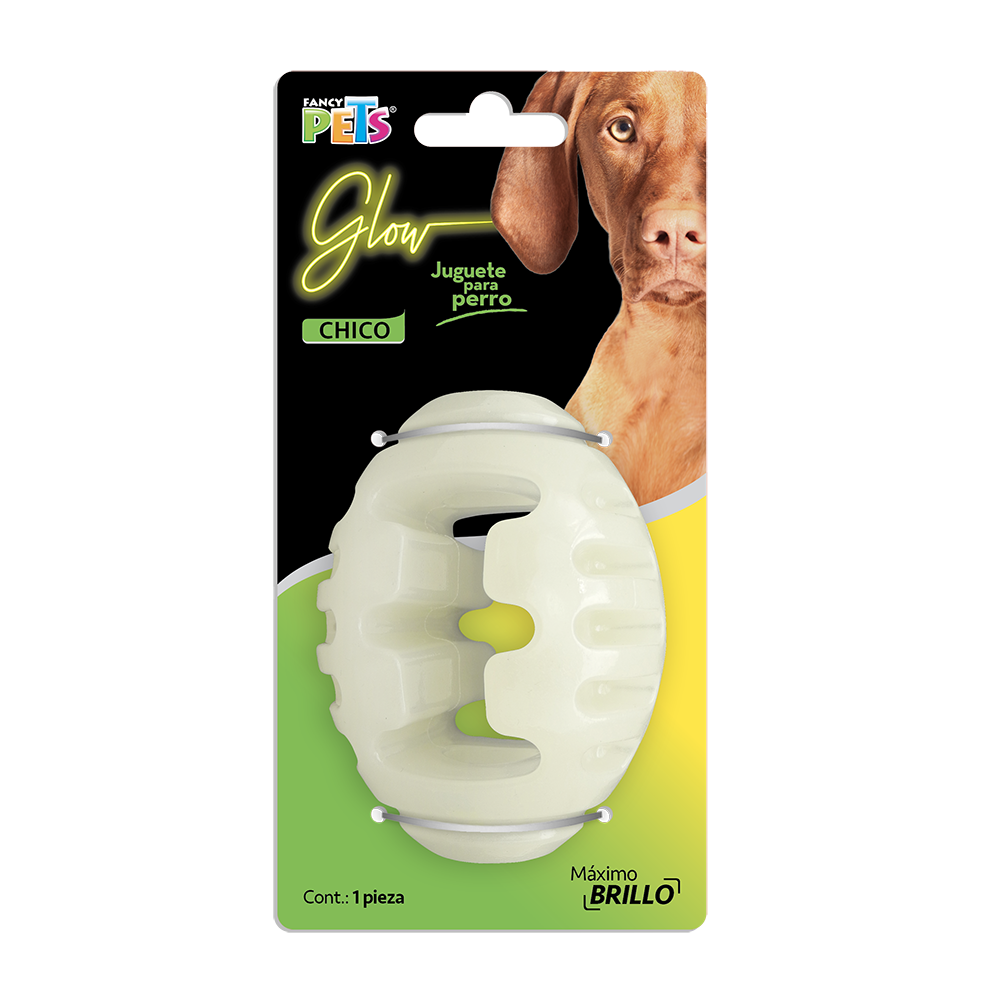 JUGUETE BALON DE RUGBY GLOW FANCY PETS