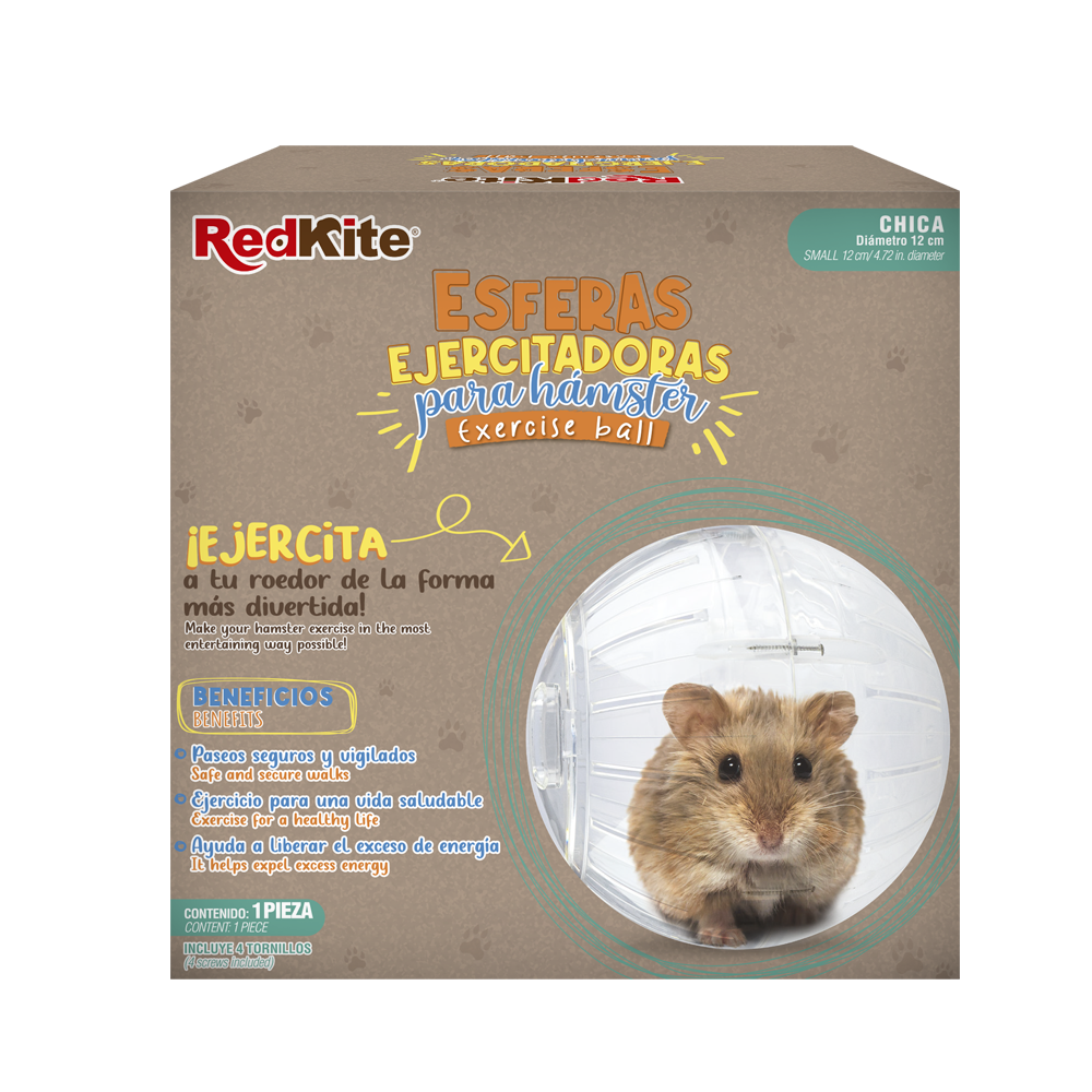 ESFERA EJERCITADORA TRANSPARENTE P/HAMSTER REDKITE