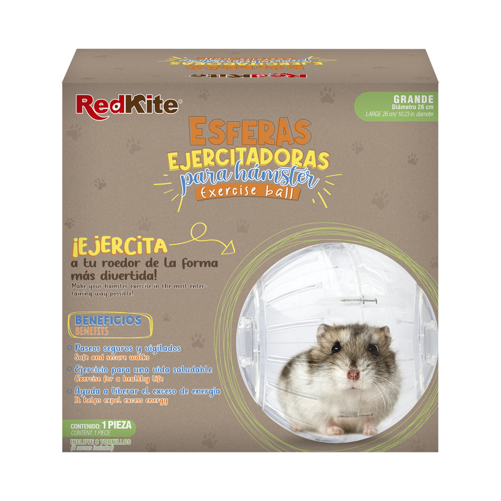 ESFERA EJERCITADORA TRANSPARENTE P/HAMSTER REDKITE