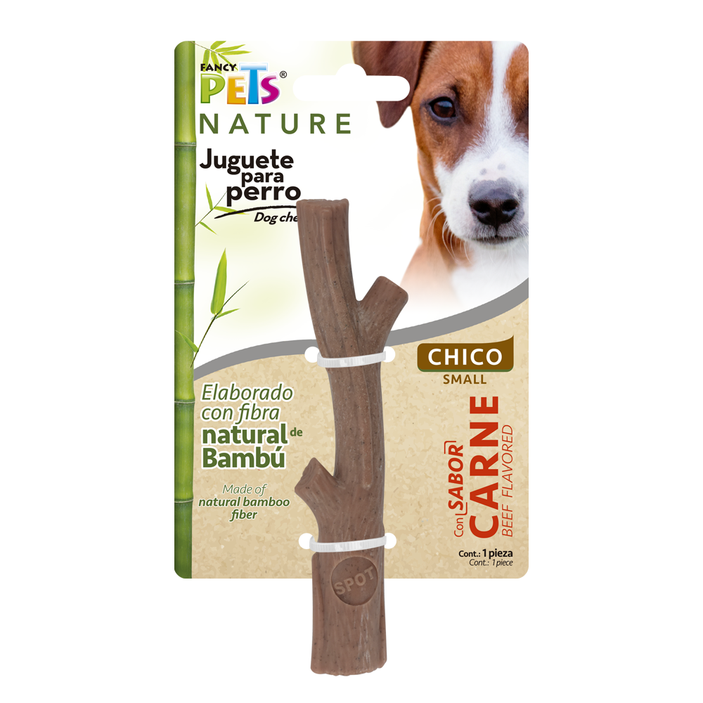JUGUETE RAMA BAMBU PLUS SABOR CARNE FANCY PETS