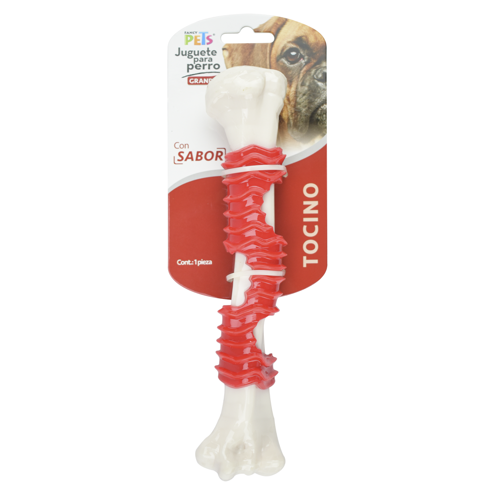 JUGUETE FEMUR SABOR TOCINO FANCY PETS